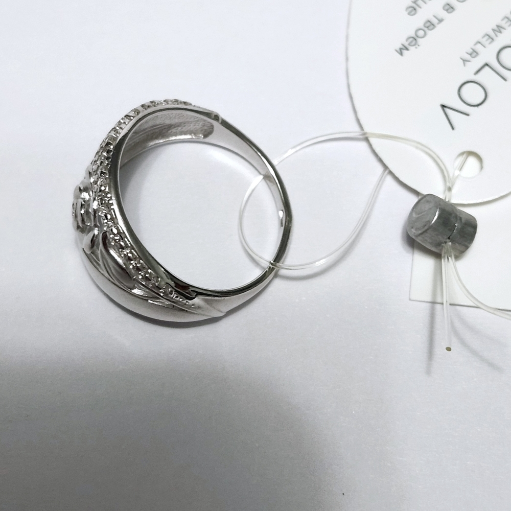 Sterling Silver ROSE🌹 ring size 7 - Picture 9 of 13